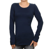 Ambiance Cotton Crew Neck Long Sleeve T-Shirt 62800